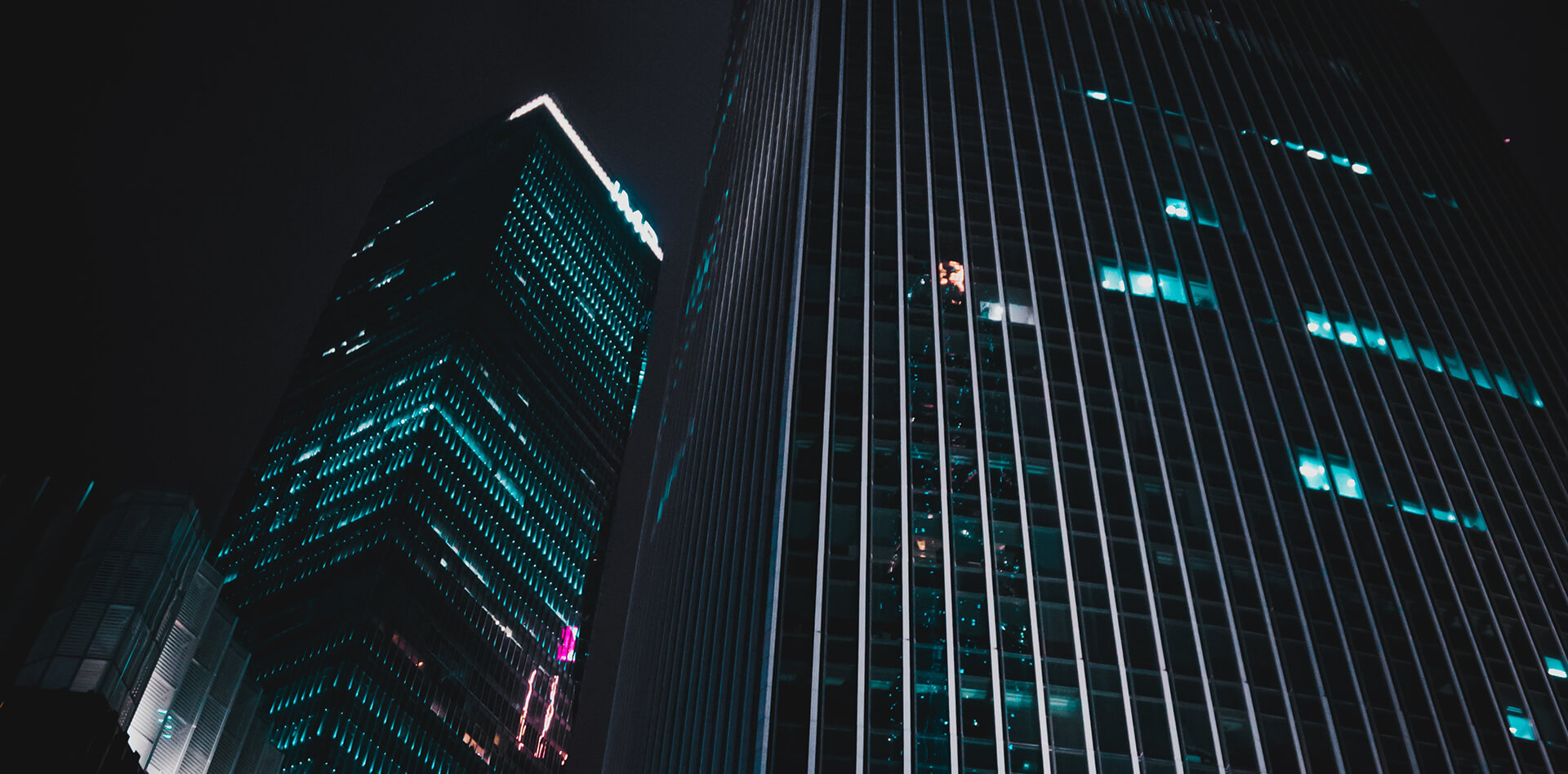 Background kantor modern dengan teknologi digital